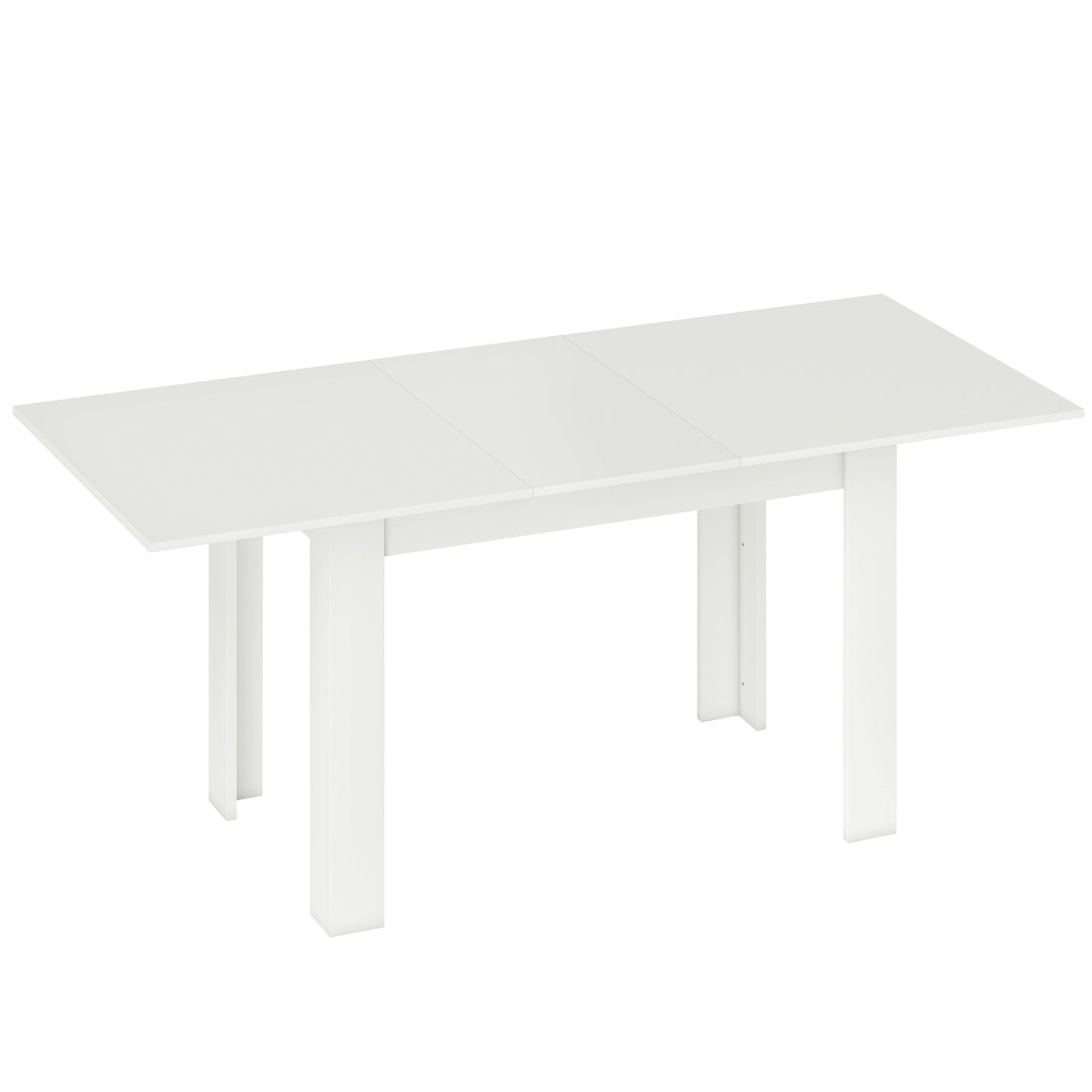 Masă Extensibilă de Luat Masa pentru 6-8 Persoane, 140-180 x 80 cm, Alb