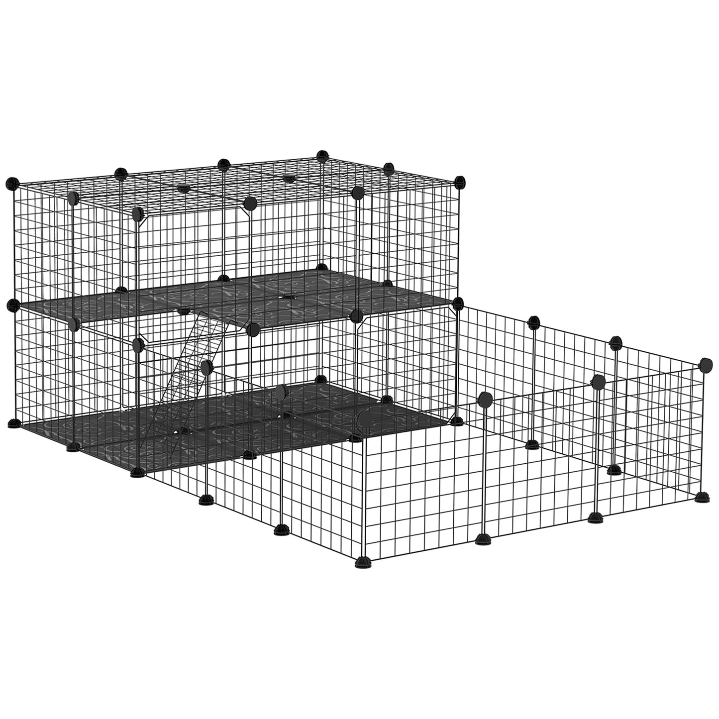 tarc Modular Iepuri – 175×105×70 cm, Metal cu Accesorii