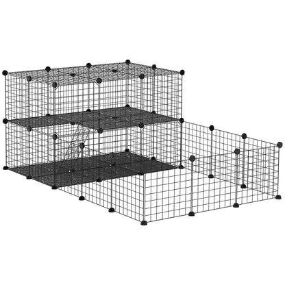tarc Modular Iepuri – 175×105×70 cm, Metal cu Accesorii