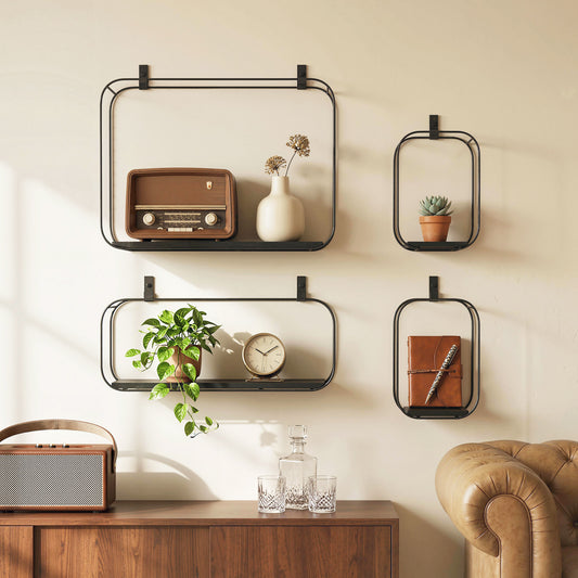 rafturi suspendate perete, rafturi decorative moderne