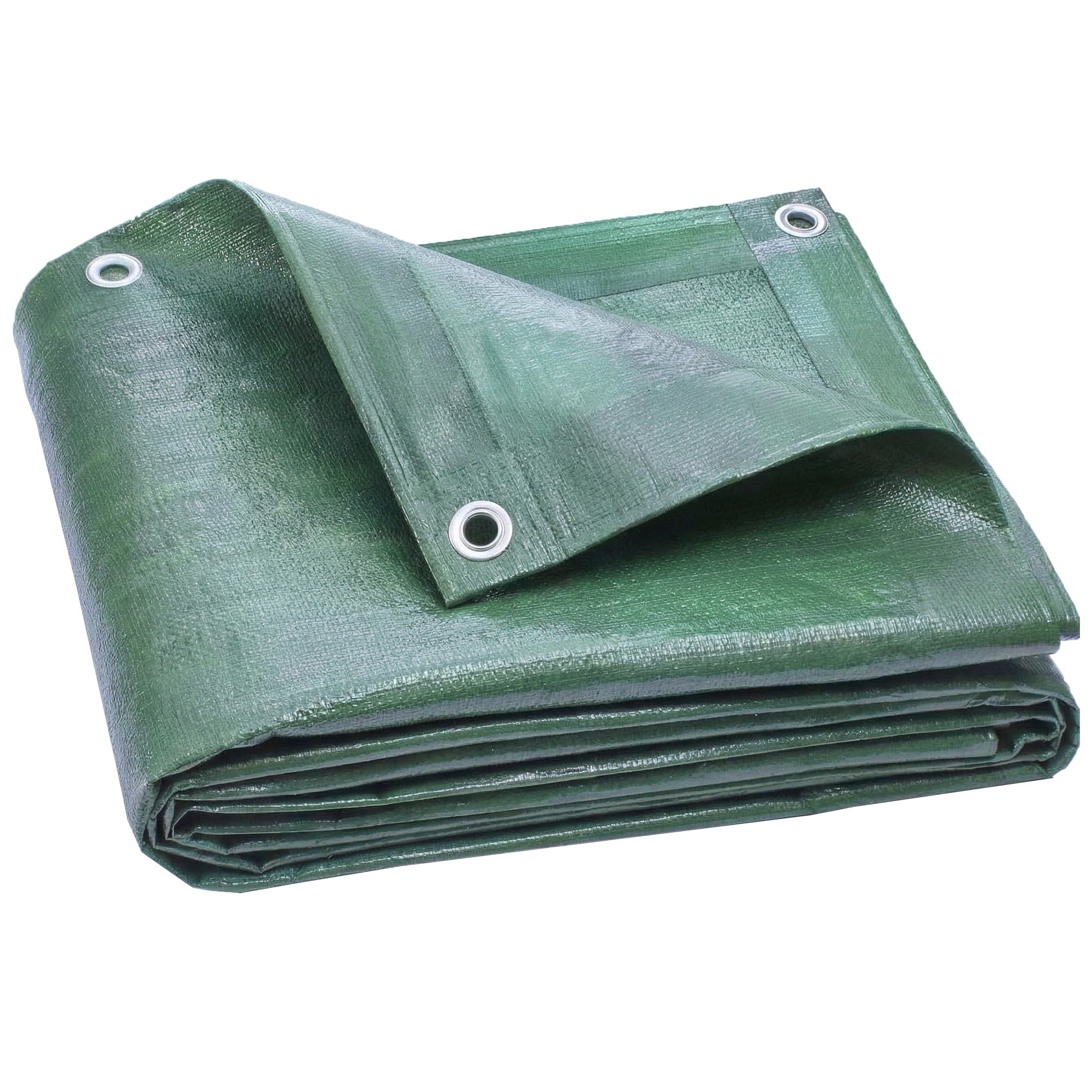 Prelată Exterioară Impermeabilă 6x4 m, Prelată din PE cu Ochiuri Reîntărite, Rezistentă la UV pentru Mobilier de Grădină, Sere, Lemn de Foc, Verde