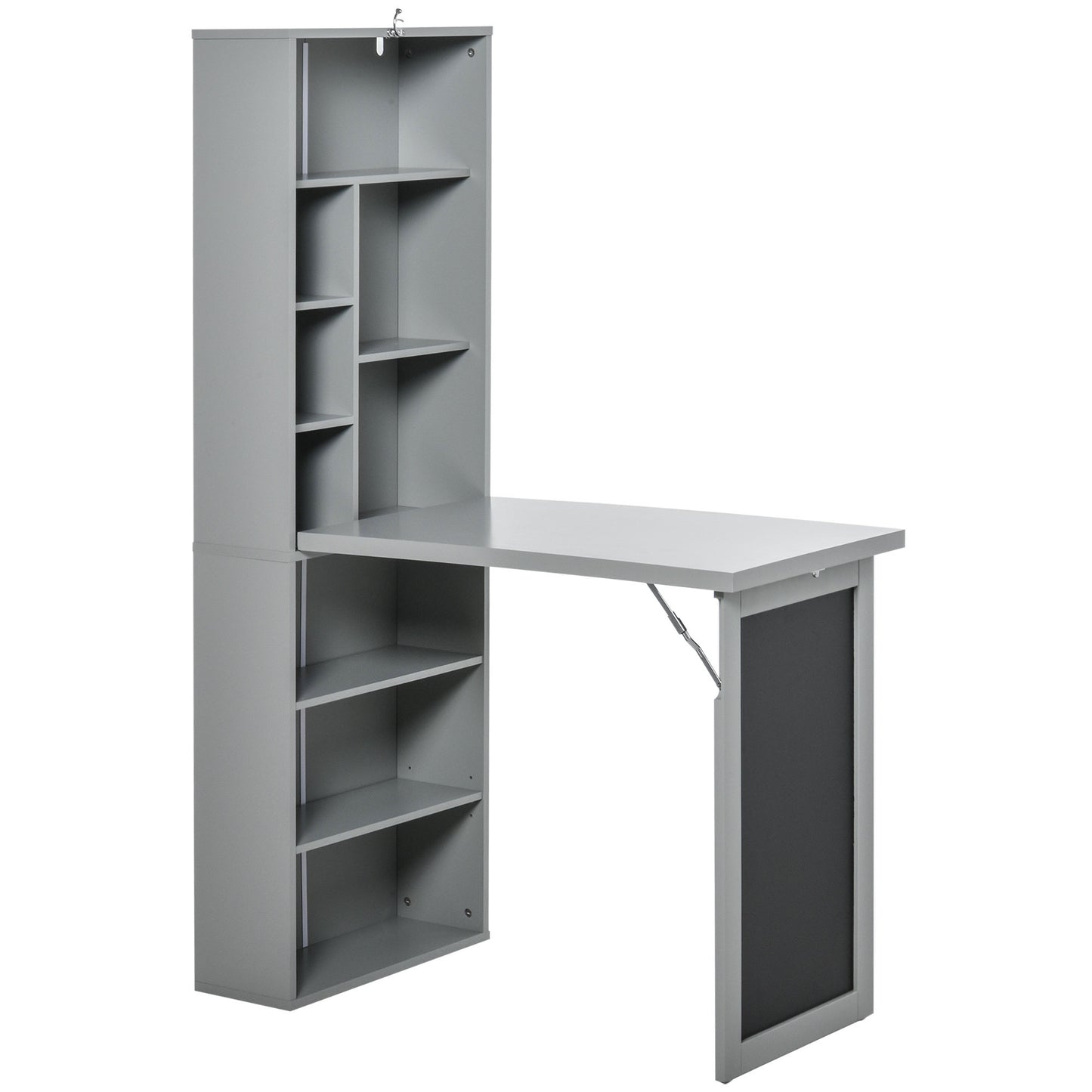 Birou Pliabil 3-in-1 – Biblioteca, Tabla & Masa Dining, 98×153 cm