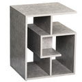 Biblioteca pe 3 niveluri in Lemn Gri Efect Ciment 45x40x55cm
