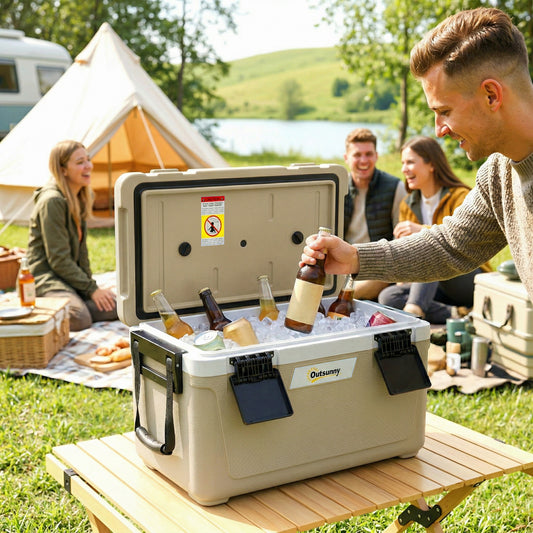 cutie frigorifică auto picnic răcitoare portabile frigider băuturi reci călătorie ladă frigorifică congelator rigid bere 40L