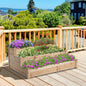 suport 3 rafturi lemn pentru plante, 120x120x56 cm