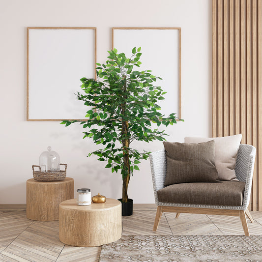 Ficus artificial cu ghiveci, interior/exterior