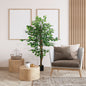 Ficus artificial cu ghiveci, interior/exterior