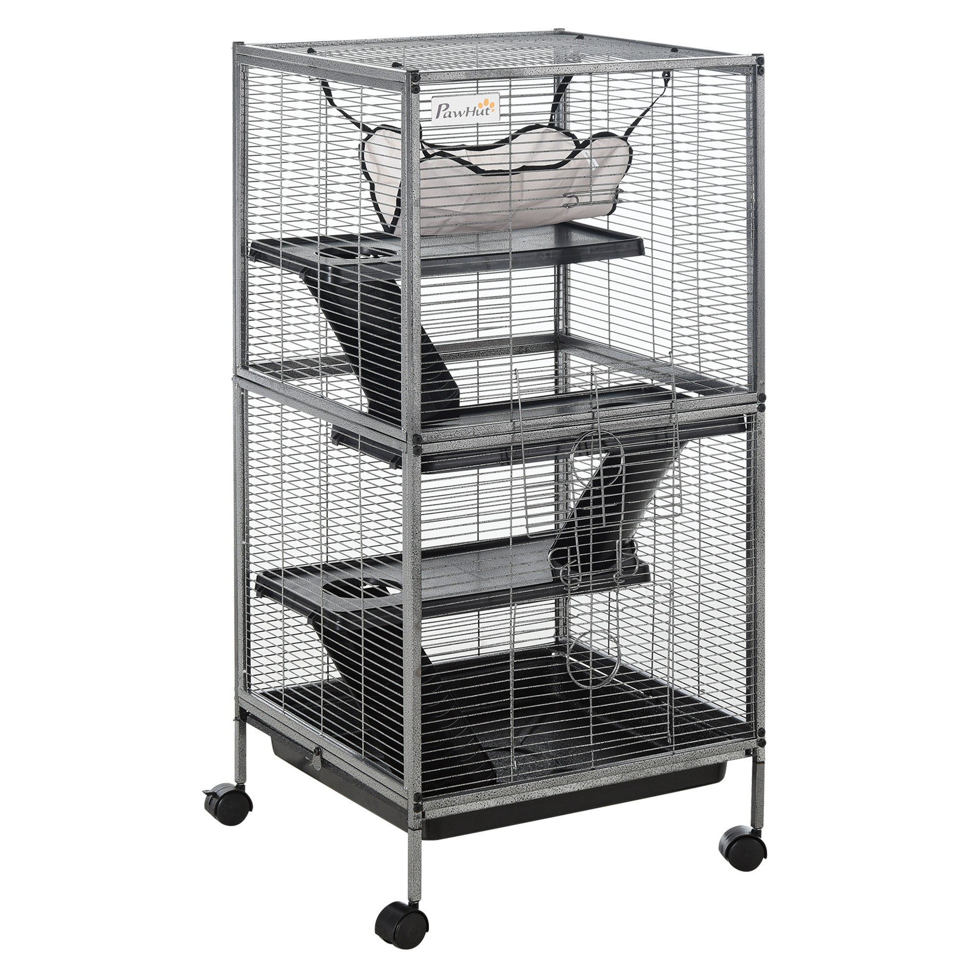 Cusca Rozatoare 52×52×113,5 cm – 4 Nivele & Tava Detasabila