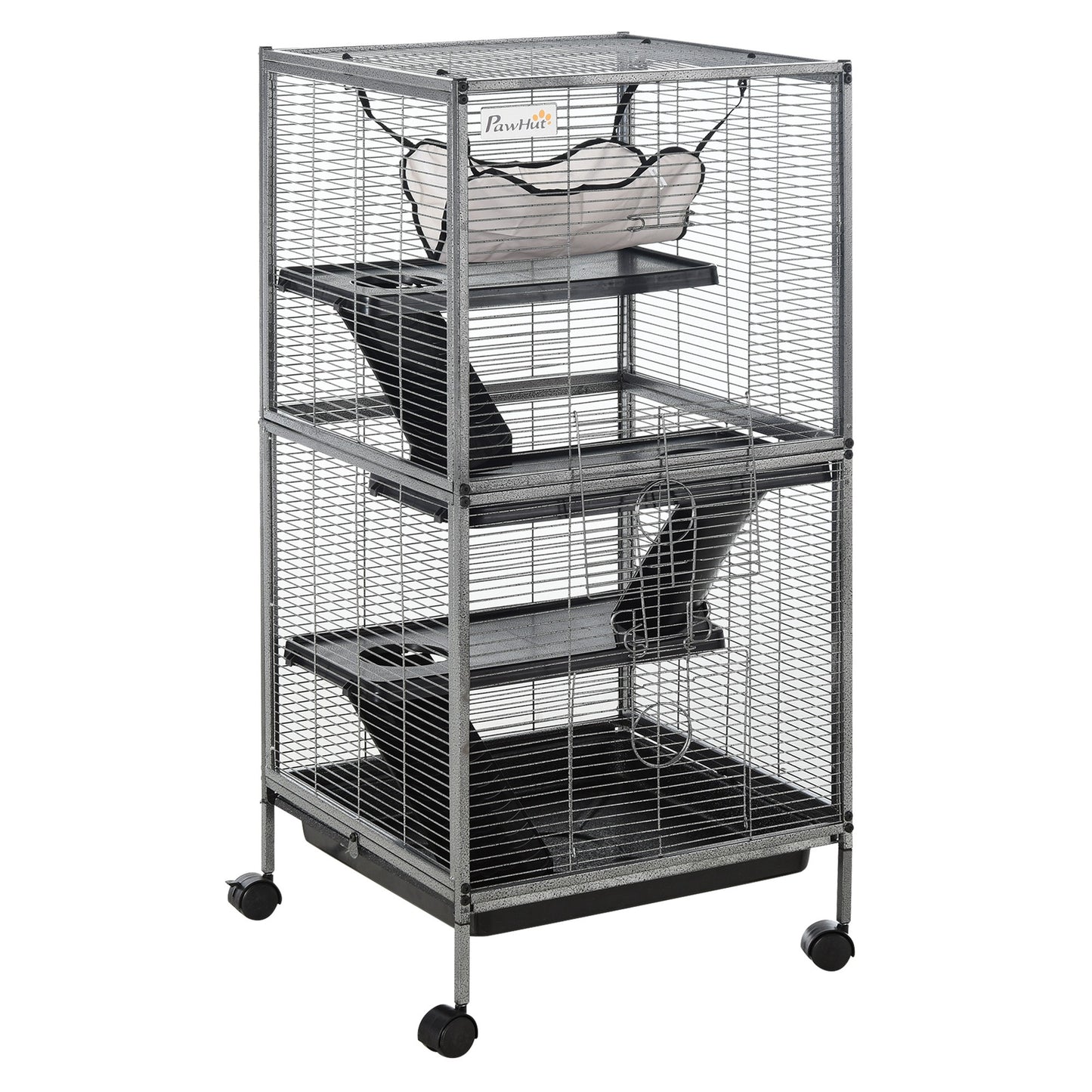 Cusca Rozatoare 52×52×113,5 cm – 4 Nivele & Tava Detasabila