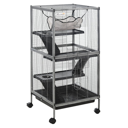 Cusca Rozatoare 52×52×113,5 cm – 4 Nivele & Tava Detasabila