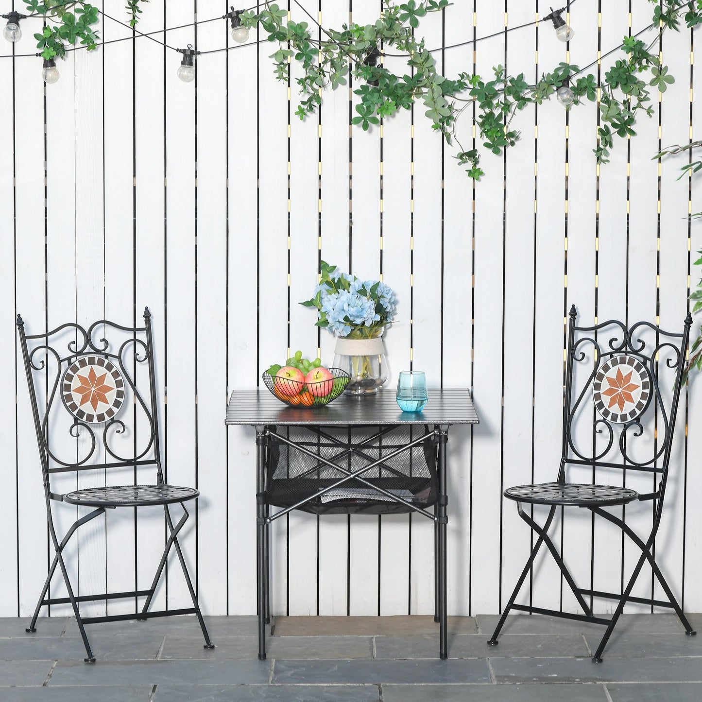 Masa de Camping Pliabila si Rulabila Outunny cu Geanta de Calatorie neagra