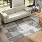 Covor Modern Antiderapant cu Linii Geometrice, din Poliester Multicolor, 230x160x0.7 cm