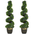 Set de Două Arbori Artificiali de Lavandă 90cm