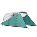 Cort de Camping pentru 3 Persoane, Impermeabil, Tunel, cu Geantă de Transport, 460x260x190 cm, Verde
