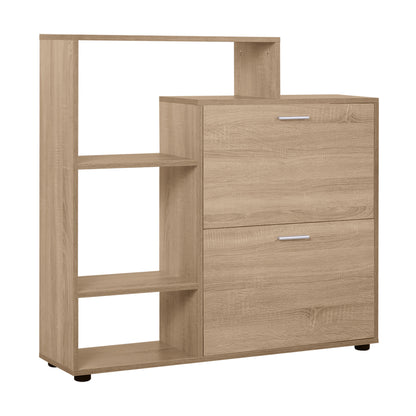 Dulap Pantofi Design Modern 20 Perechi pentru Hol in Lemn 101,5 x 25,5 x 98 cm