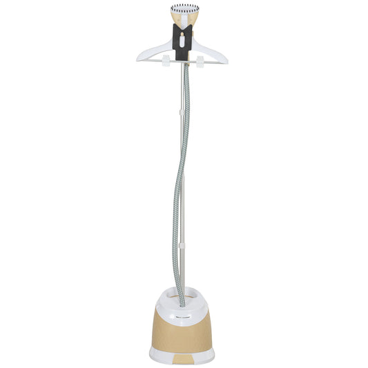 Fier de călcat vertical cu aburi 1800W cu rezervor de 1,8L, înălțime reglabilă și accesorii, auriu