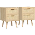 Set 2 Noptiere Boho cu 2 Sertare Spatioase