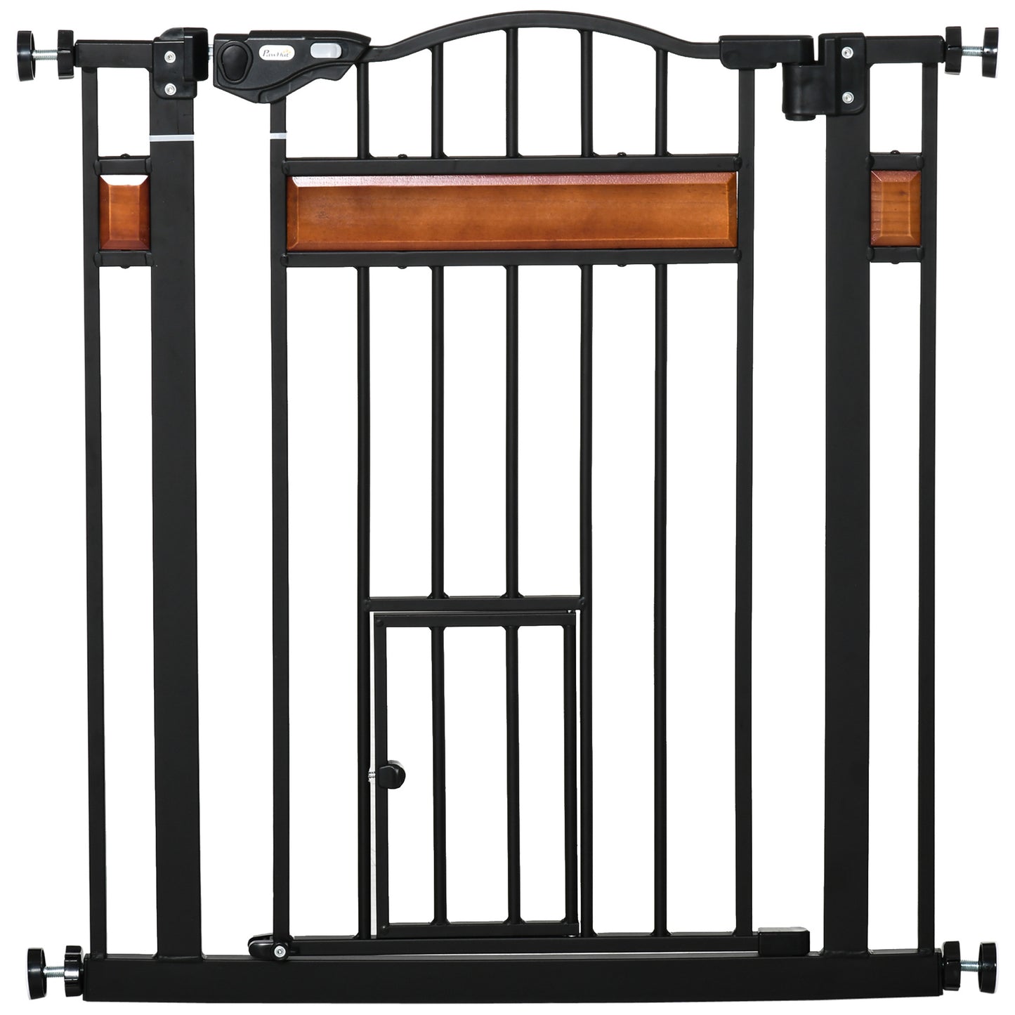 Portita pentru caini cu fixare prin apasare, extensibila 74-80 cm