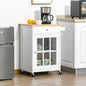 carucior de bucatarie, multifunctional, 67x48x86.5cm, alb