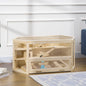Cusca Hamster Lemn – 3 Niveluri, Acoperis Deschidere 115×60×55 cm