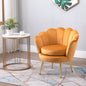Fotoliu Vintage Design – Catifea Galbena pentru Living sau Dormitor