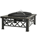 Brazier de Gradina cu Capac pentru Arestarea Scanteilor si Grila pentru Gratar