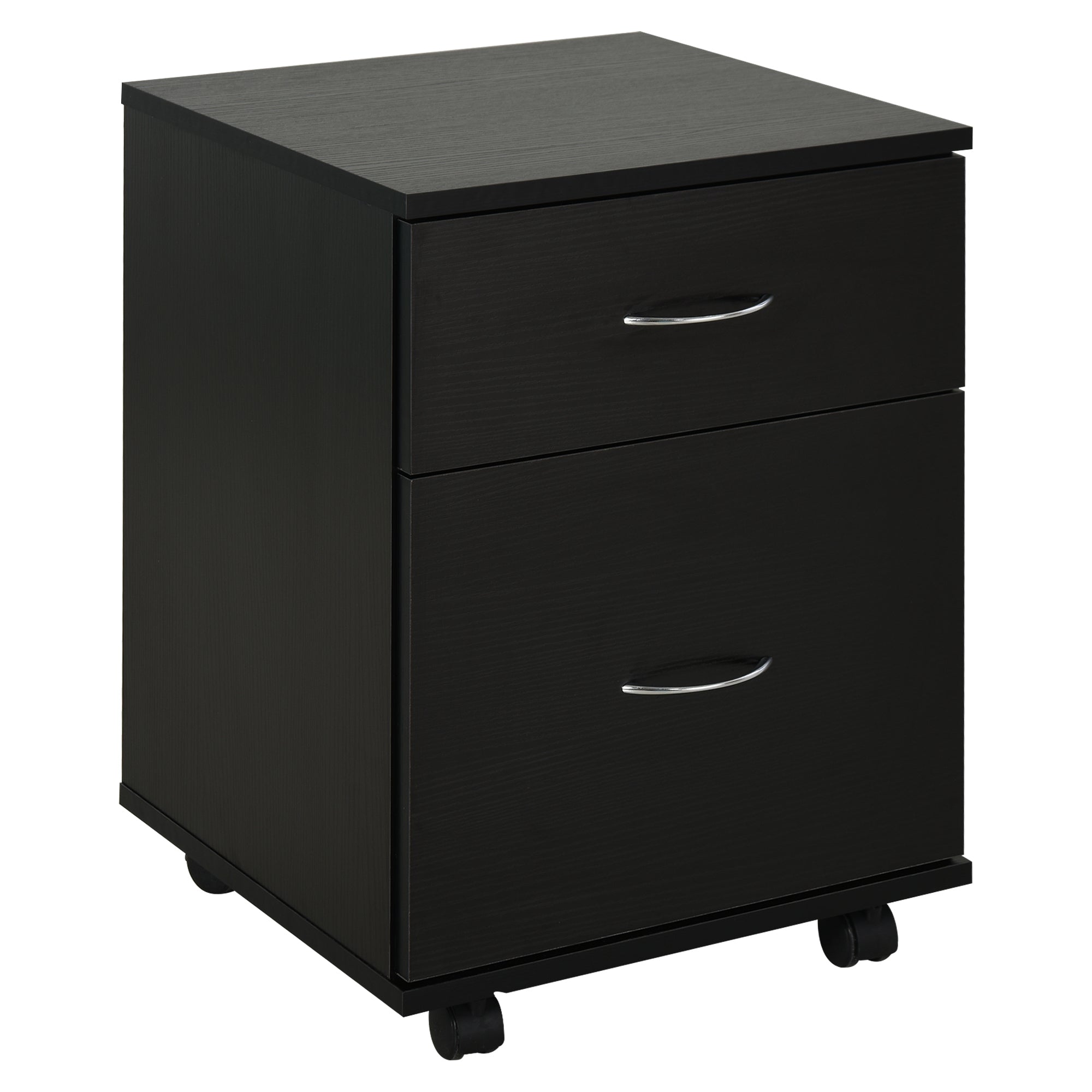Comoda pe Rotite pentru Birouin Lemn, 41x39x58cm, Negru