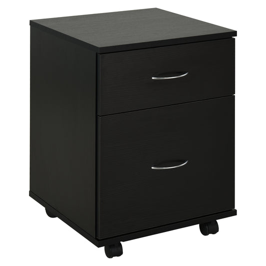 Comoda pe Rotite pentru Birouin Lemn, 41x39x58cm, Negru