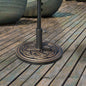 Suport pentru umbrela de exterior, 12kg, rotund, Bronz | Aosom Ro