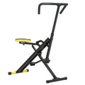 Aparat Total Crunch Pliabil cu Scaun Reglabil, din Metal și Plastic, 57x105x115 cm, Galben