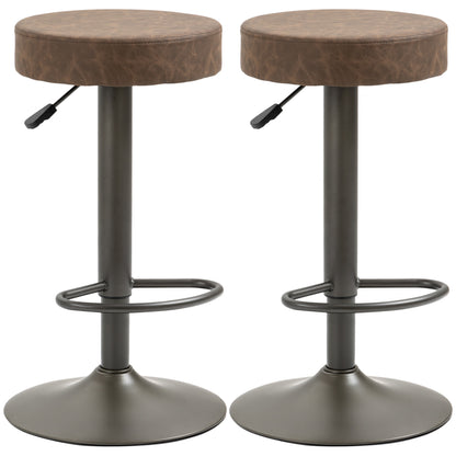 Set 2 Scaune Bar Pivotante – Reglabile cu Suport