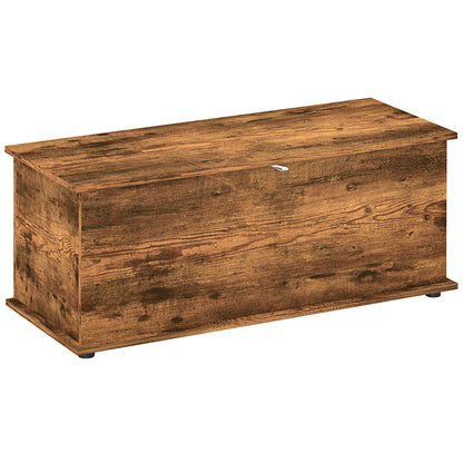 Bancă de depozitare cu capacitate de 120 kg pentru dormitor și hol, din lemn, 100x40x40 cm, maro