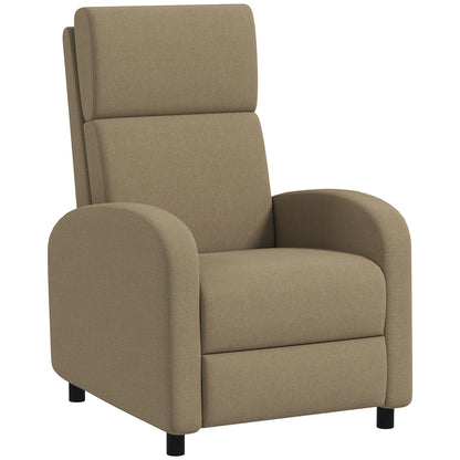 Fotoliu Relax Reclinabil Manual la 160° cu Suport pentru Picioare, Bej