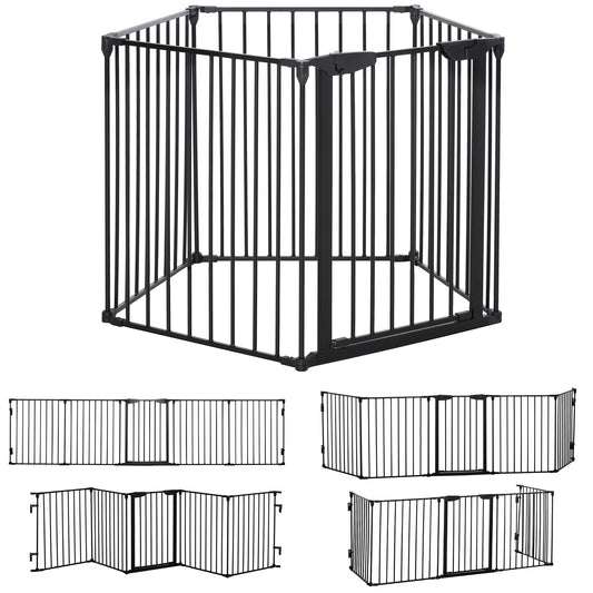 Poarta Modulara Caini – 5 Panouri Pliabile Metal & Plastic Durabil