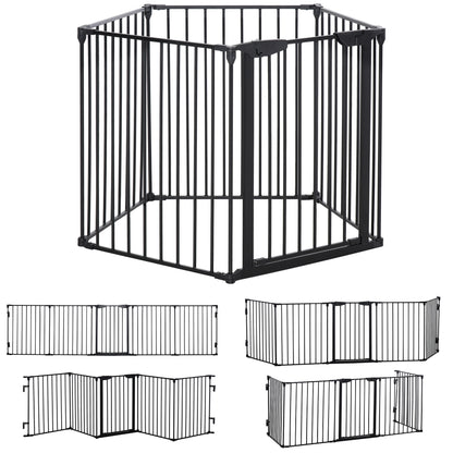 Poarta Modulara Caini – 5 Panouri Pliabile Metal & Plastic Durabil