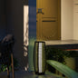 Lampadar solar, Lampa de exterior cu lumini LED, Negru
