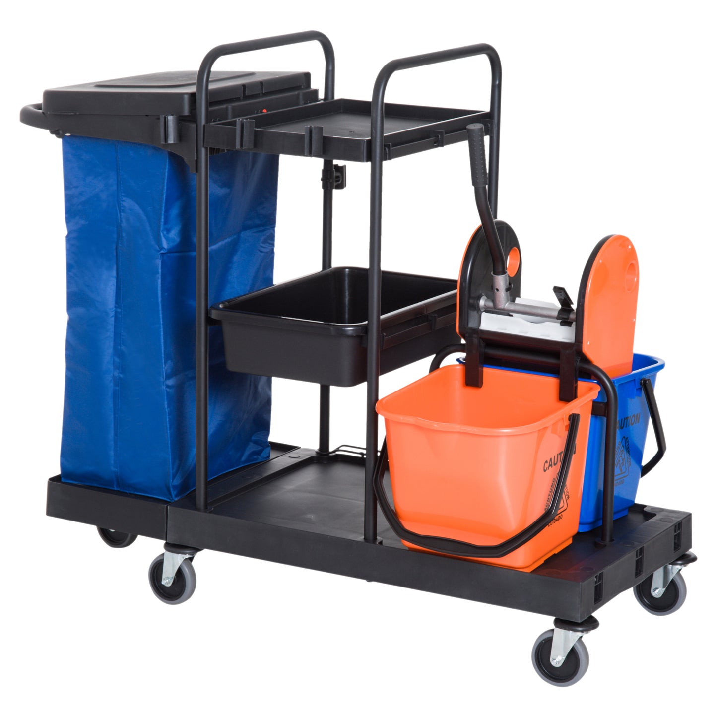 Carucior Curatenie Profesional – 2 Galeti 18L & Roti