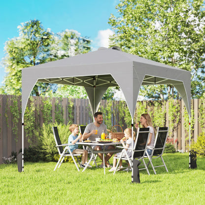 Pavilion 3x3m Pliabil, Montaj Ușor cu Buton, UPF 50+ Protecție
