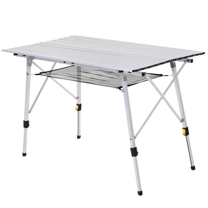 Masa de Picnic Pliabila din Aluminiu cu Custodie 120 x 70cm