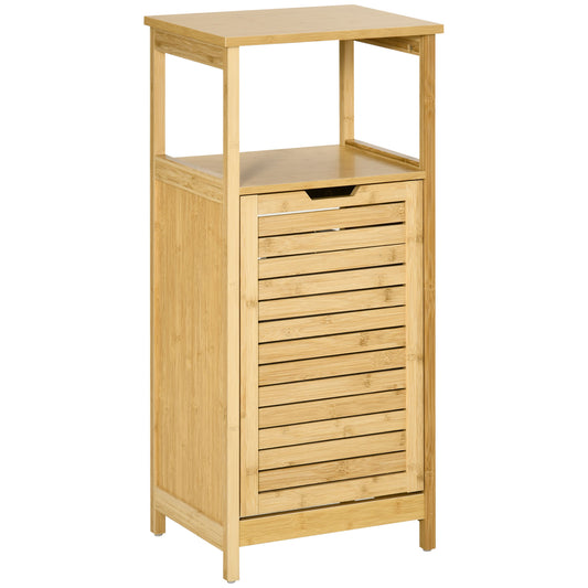 cos de rufe din bambus, 40x30x86.5 cm, lemn natural