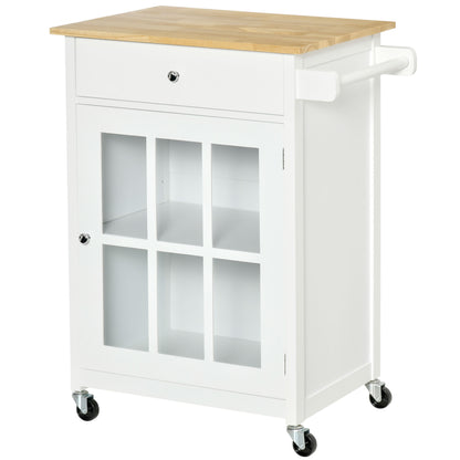 carucior de bucatarie, multifunctional, 67x48x86.5cm, alb