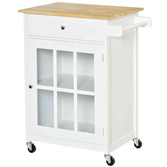 carucior de bucatarie, multifunctional, 67x48x86.5cm, alb