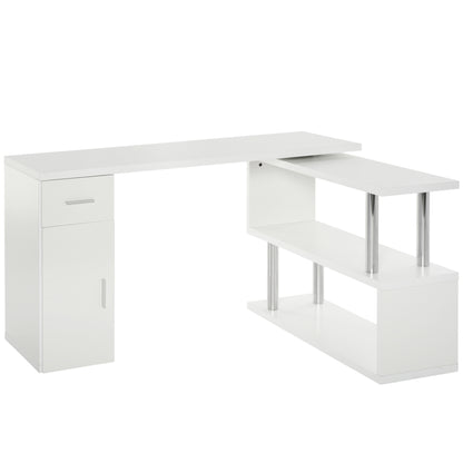 birou unghiular modern, din lemn, 140x107x74.6 cm