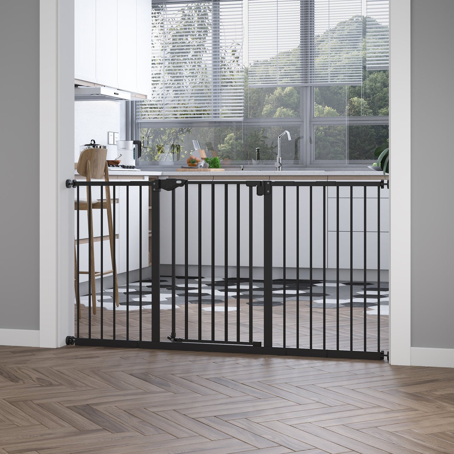 Gard Caini – 3 Prelungiri, 152,3 cm, Cu inchidere Automata