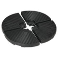 Set de greutati din 4 piese pentru baza umbrelei de gradina in consola pentru umbrelele cu articulatie tip banana, Greutati pentru umbrela  pentru suportul bazei, negru