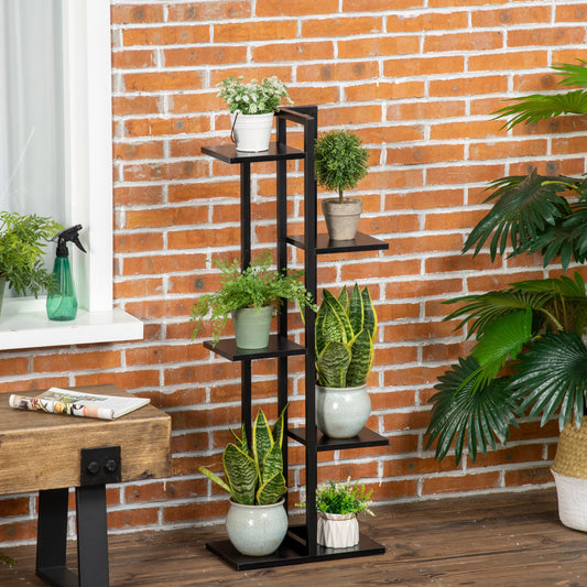 Suport pentru Plante cu 5 Niveluri, Raft de Colt pentru Plante, Suport pentru Ghiveci, Organizator Decorativ