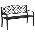 Bancuta Gradina 2 Locuri 128 cm Metal+Fonta