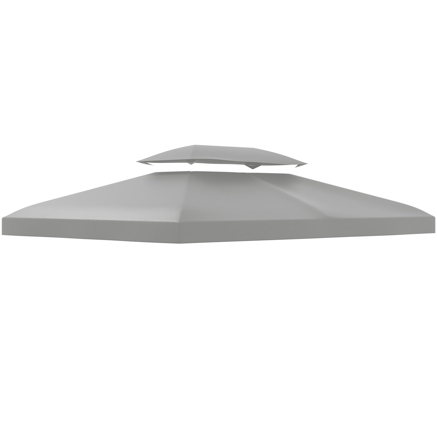 Copertina pentru cort 4x3 m cu 2 niveluri, gri deschis