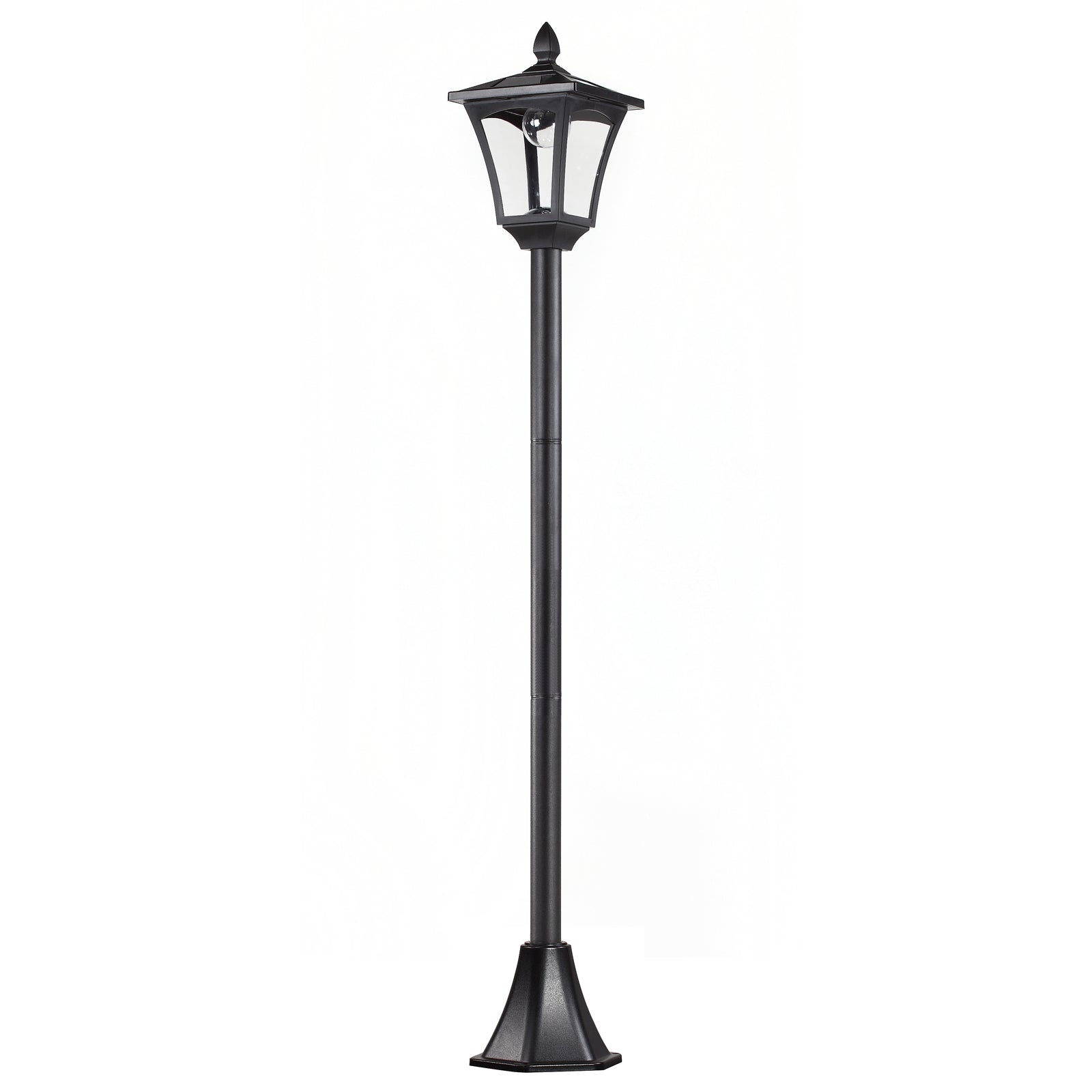 Felinar LED Solar 160 cm – Design Negru pentru Gradina