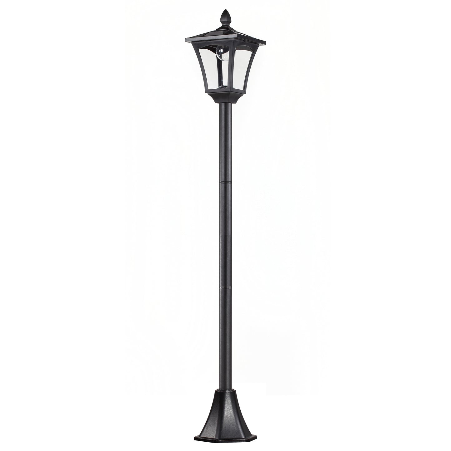 Felinar LED Solar 160 cm – Design Negru pentru Gradina